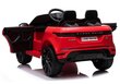 Divvietīgs bērnu elektromobilis Lean Range Rover Evoque, sarkans cena un informācija | Elektromobīļi bērniem | 220.lv