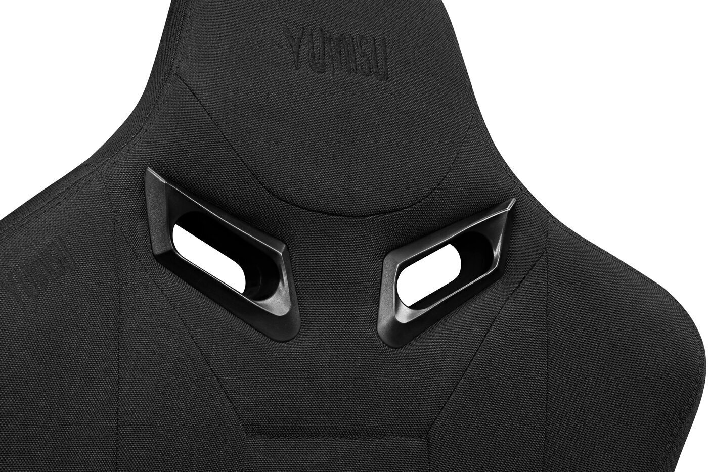 Datora krēsls Yumisu 2049, datorspēļu spēlētājiem, auduma apdare, melns cena un informācija | Biroja krēsli | 220.lv