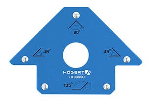 Magnētiskās metināšanas kvadrāts 34kg HOEGERT, HT3B650 cena un informācija | Rokas instrumenti | 220.lv