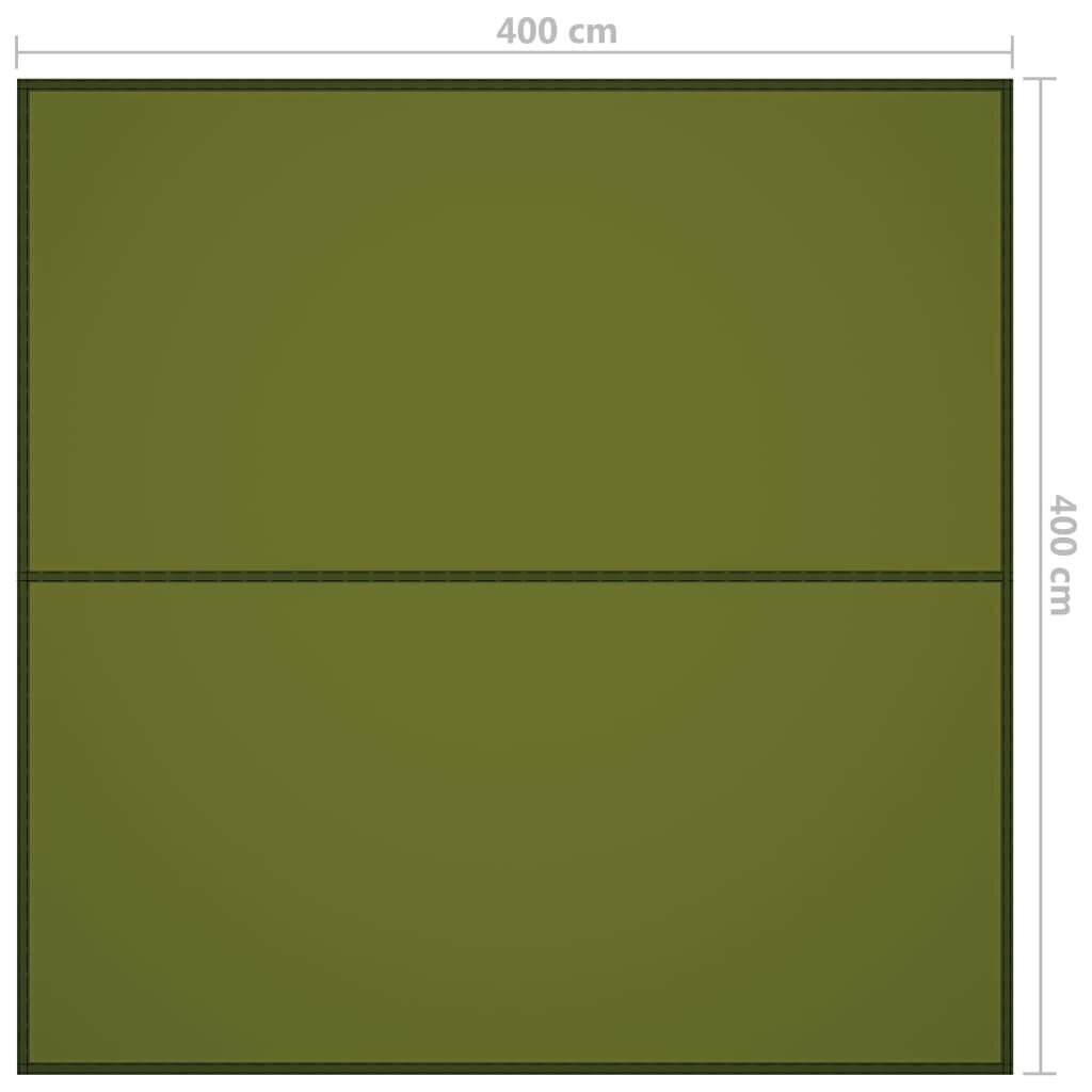 vidaXL āra tents, 4x4 m, zaļš cena un informācija | Saulessargi, markīzes un statīvi | 220.lv