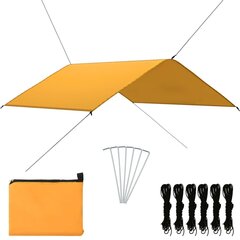 vidaXL āra tents, 4x4 m, dzeltens cena un informācija | Saulessargi, markīzes un statīvi | 220.lv