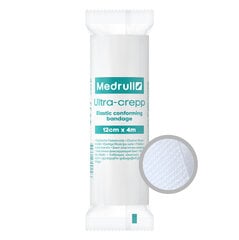 Бинт Medrull Saite elastīgā Ultra-crepp, 4 м x 12 см цена и информация | Mедицинский уход | 220.lv