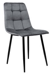 Samta krēsls DENVER Velvet, pelēks цена и информация | Кресла в гостиную | 220.lv