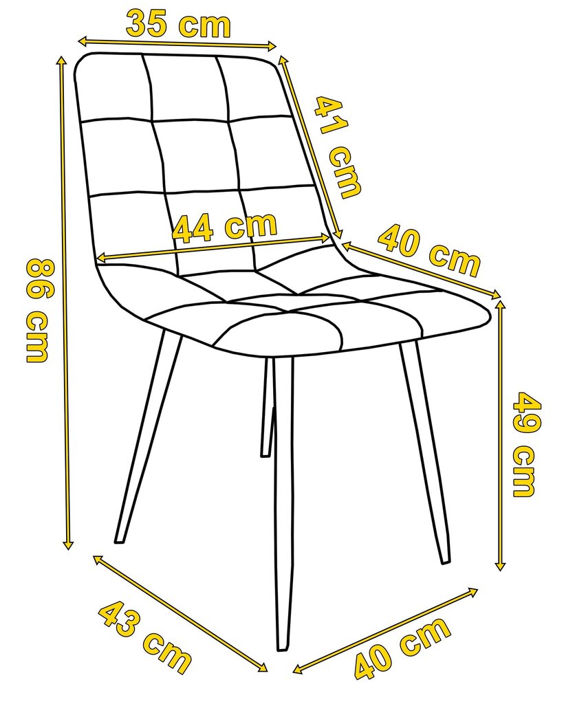 Samta krēsls DENVER Velvet, pelēks cena un informācija | Atpūtas krēsli | 220.lv