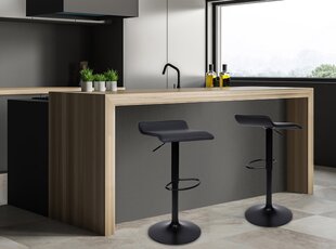 Барный стул KB-PORTI BLACK, черный цена и информация | Стулья для кухни и столовой | 220.lv