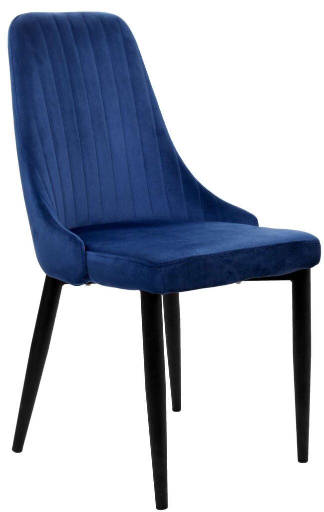 Samta krēsls LORIENT Velvet, tumši zils цена и информация | Virtuves un ēdamistabas krēsli | 220.lv