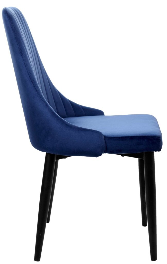 Samta krēsls LORIENT Velvet, tumši zils cena un informācija | Virtuves un ēdamistabas krēsli | 220.lv