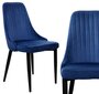 Samta krēsls LORIENT Velvet, tumši zils cena un informācija | Virtuves un ēdamistabas krēsli | 220.lv