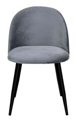 Бархатное кресло K-SOUL VELVET, цвета графит цена и информация | Стулья для кухни и столовой | 220.lv