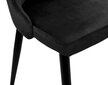 Samta krēsls LORIENT, melns cena un informācija | Virtuves un ēdamistabas krēsli | 220.lv