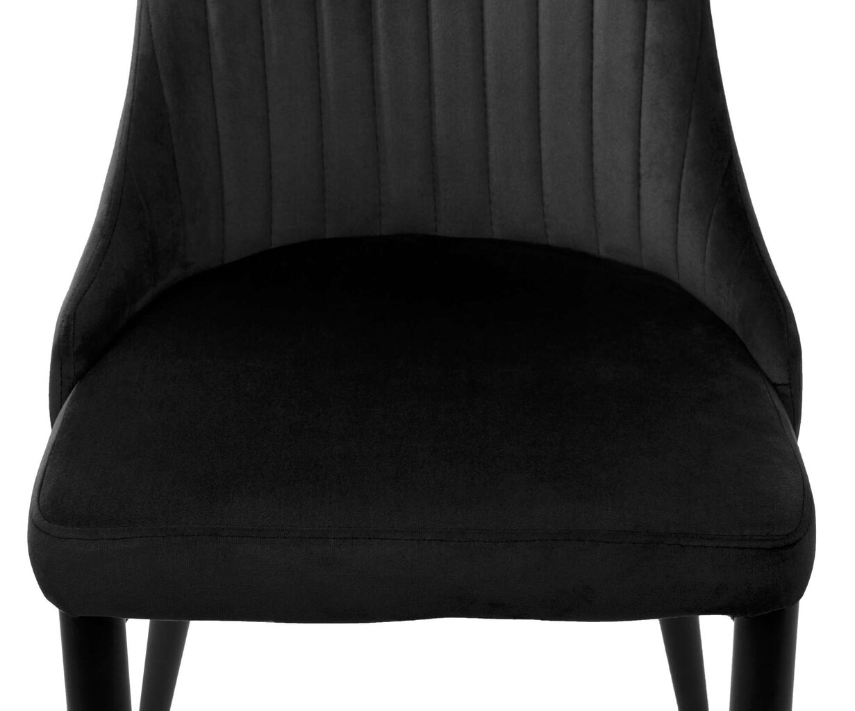 Samta krēsls LORIENT, melns cena un informācija | Virtuves un ēdamistabas krēsli | 220.lv