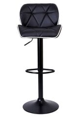 Черный барный стул GRAPPO цена и информация | Стулья для кухни и столовой | 220.lv