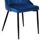Samta krēsls LINCOLN, tumši zils cena un informācija | Virtuves un ēdamistabas krēsli | 220.lv