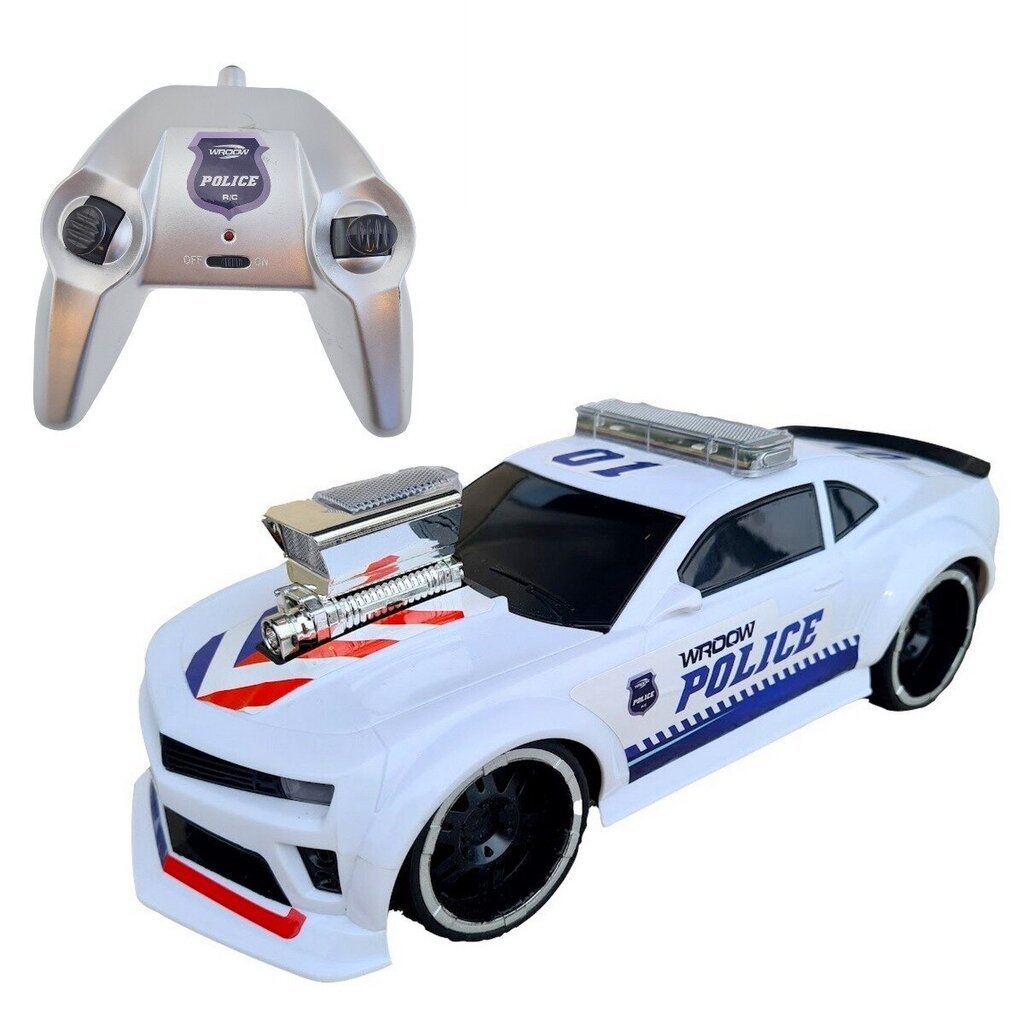 Tālvadības policijas auto ar skaņas un gaismas efektiem, Wroow cena un informācija | Rotaļlietas zēniem | 220.lv