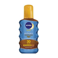 Масло для загара Nivea SPF 30, 200 мл цена и информация | Кремы от загара | 220.lv