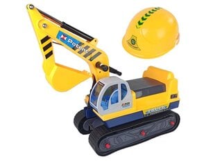 Большой экскаватор и строительный шлем желтый цена и информация | Игрушки для мальчиков | 220.lv