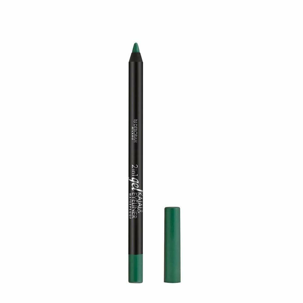 Acu zīmulis Kajal & Eyeliner Waterproof Deborah 2-in-1 Nº11 Light Green cena un informācija | Acu ēnas, skropstu tušas, zīmuļi, serumi | 220.lv