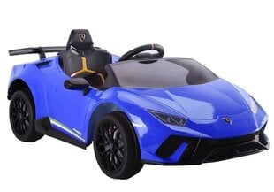 Vienvietīgs elektromobilis bērniem Lamborghini Huracan, zils cena un informācija | Bērnu elektroauto | 220.lv