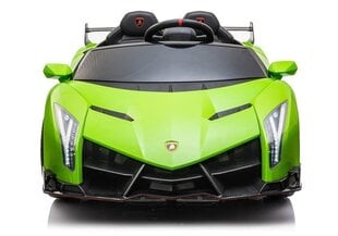Divvietīgs elektromobilis bērniem Lamborghini Veneno, zaļš cena un informācija | Bērnu elektroauto | 220.lv