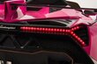 Divvietīgs elektromobilis bērniem Lamborghini Veneno, rozā cena un informācija | Bērnu elektroauto | 220.lv