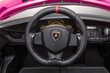 Divvietīgs elektromobilis bērniem Lamborghini Veneno, rozā cena un informācija | Bērnu elektroauto | 220.lv