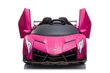 Divvietīgs elektromobilis bērniem Lamborghini Veneno, rozā цена и информация | Bērnu elektroauto | 220.lv