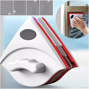 Магнитное устройство для мытья окон толщиной 0,5-1,2 см цена и информация | Чистящие средства | 220.lv