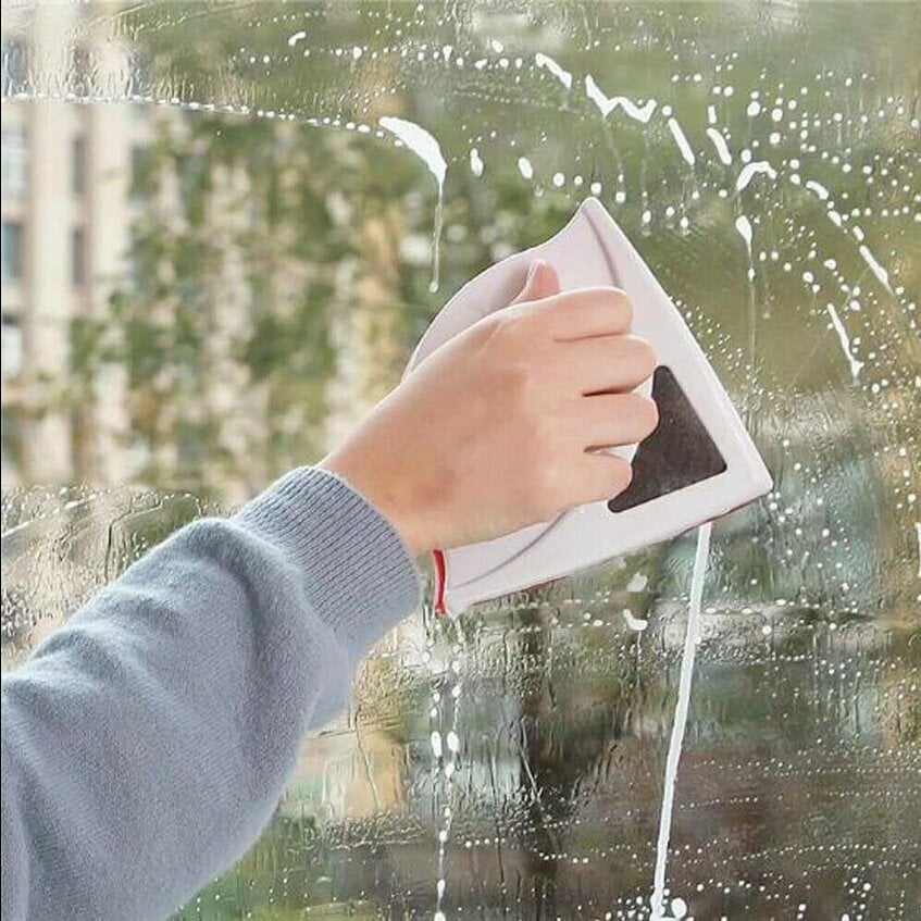 Magnētiskais logu tīrītājs, 0,5-1,2 cm bieziem logiem cena un informācija | Tīrīšanas piederumi | 220.lv