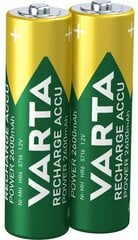 Varta Recharge Accu Power AA (HR6) uzlādējamās baterijas, 2600mAh, 2 gab. цена и информация | Батарейки | 220.lv