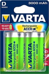 Varta Ready to Use 3000mAh D baterijas, 2 gab. cena un informācija | Baterijas | 220.lv