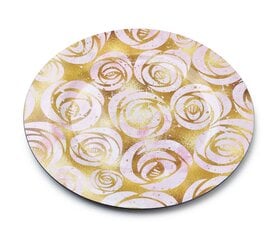Декоративная тарелка Blanche Rose цена и информация | Посуда, тарелки, обеденные сервизы | 220.lv