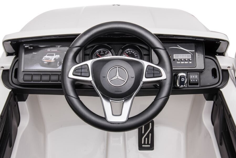 Vienvietīgs bērnu elektromobilis Mercedes DK-MT950 4x4, balts cena un informācija | Bērnu elektroauto | 220.lv