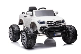 Vienvietīgs bērnu elektromobilis Mercedes DK-MT950 4x4, balts cena un informācija | Bērnu elektroauto | 220.lv