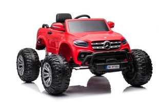 Одноместный детский электромобиль Mercedes DK-MT950 4x4, красный цена и информация | Электромобили для детей | 220.lv