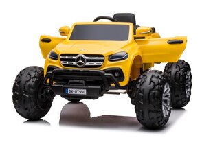 Одноместный детский электромобиль Mercedes DK-MT950 4x4, желтый цена и информация | Электромобили для детей | 220.lv