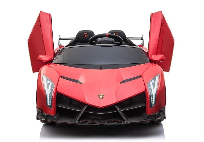 Divvietīgs elektromobilis bērniem Lamborghini Veneno, sarkans cena un informācija | Bērnu elektroauto | 220.lv