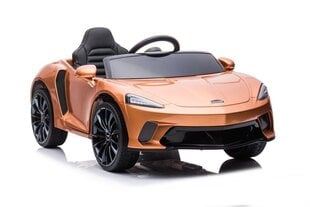 Одноместный электромобиль для детей McLaren GT 12V, золотой глянцевый цена и информация | Электромобили для детей | 220.lv