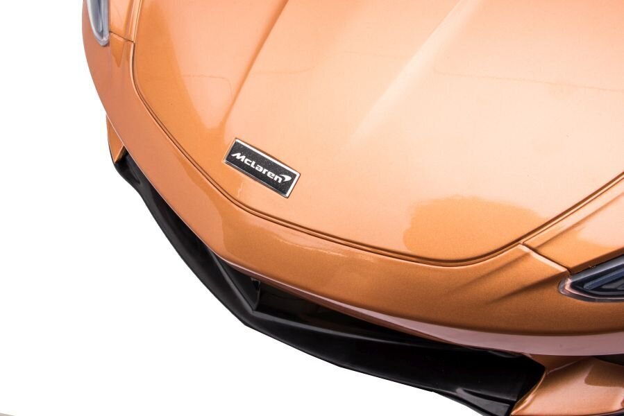 Vienvietīgs elektromobilis bērniem McLaren GT 12V, zeltains glancēts cena un informācija | Bērnu elektroauto | 220.lv