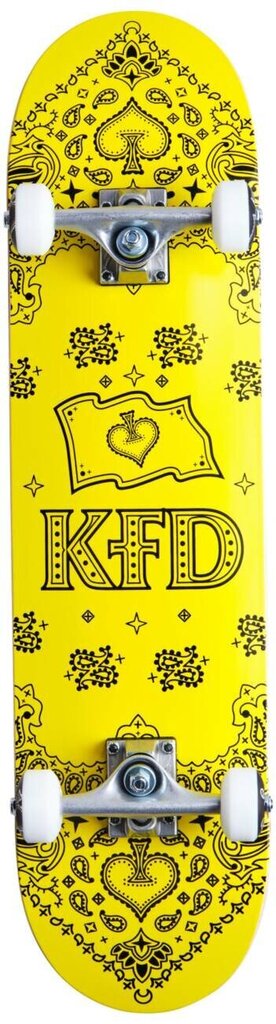 Skrituļdēlis 77,5 "KFD Bandana Complete, dzeltena cena un informācija | Skrituļdēļi | 220.lv