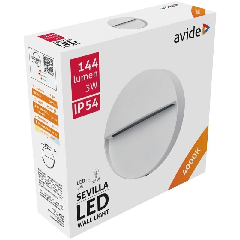 Āra gaismeklis Avide Step Sevilla LED 3W NW IP54 11cm цена и информация | Āra apgaismojums | 220.lv