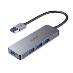 HUB CB-H3 USB-A aluminum | Ultra Slim | 4w1 | 4xUSB 3.0 | 5Gbps цена и информация | Адаптеры и USB разветвители | 220.lv