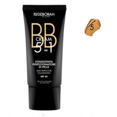 Grima bāzes krēms BB Cream Deborah 5-in-1 Nº 5 cena un informācija | Grima bāzes, tonālie krēmi, pūderi | 220.lv