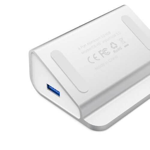 Hub CB-H5 USB aluminum | 4xUSB 3.0 | 5Gbps cena un informācija | Adapteri un USB centrmezgli | 220.lv