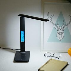 USB galda lampa - melna cena un informācija | Galda lampas | 220.lv