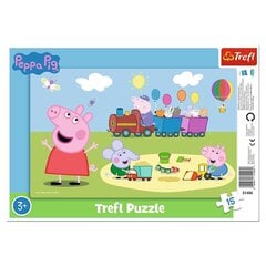 TREFL PEPPA PIG Puzle 15, 15 gab. cena un informācija | Puzles, 3D puzles | 220.lv