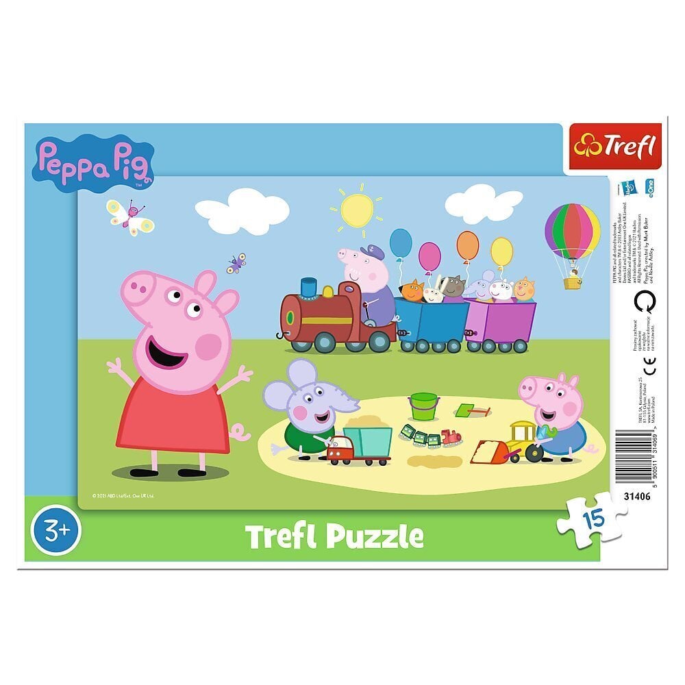 TREFL PEPPA PIG Puzle 15, 15 gab. цена | 220.lv