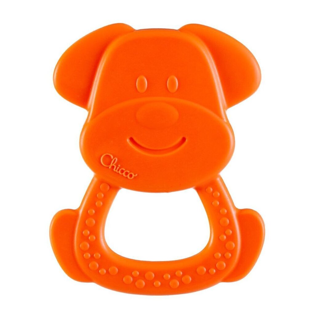 Košļājamā mantiņa Suņuks Chicco Eco+, oranžs cena un informācija | Rotaļlietas zīdaiņiem | 220.lv