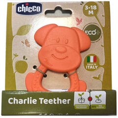Košļājamā mantiņa Suņuks Chicco Eco+, oranžs cena un informācija | Rotaļlietas zīdaiņiem | 220.lv