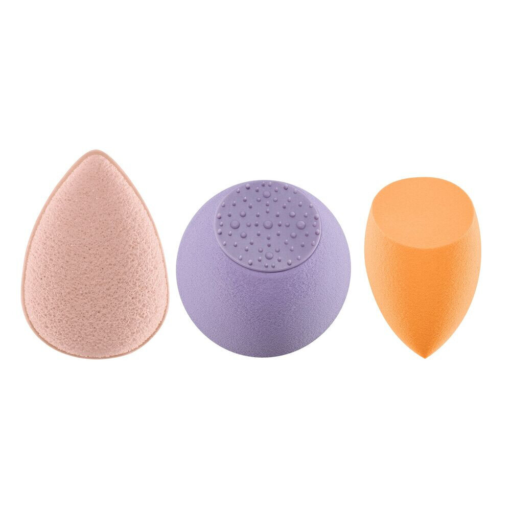 Meikapa sūklis Real Techniques Sponge + Glow Radiance Complexion (3 gab.) cena un informācija | Kosmētikas otas, sūkļi | 220.lv