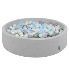 KiddyMoon Baby bumbu baseins ar bumbiņām 120x30 cm/1000 bumbiņas ∅ 7cm cena un informācija | Rotaļlietas zīdaiņiem | 220.lv